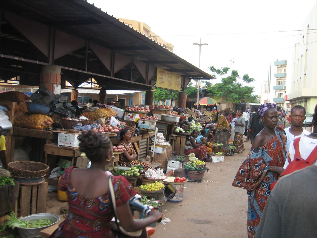 Market place in Ouagadougou, 2006. Market place in Ouagadougou, 2006.