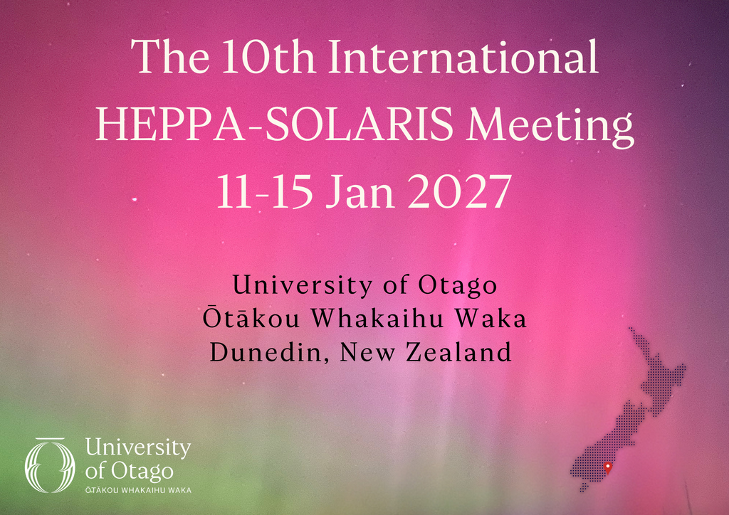 Announcement for the next HEPPA-SOLARIS meeting
